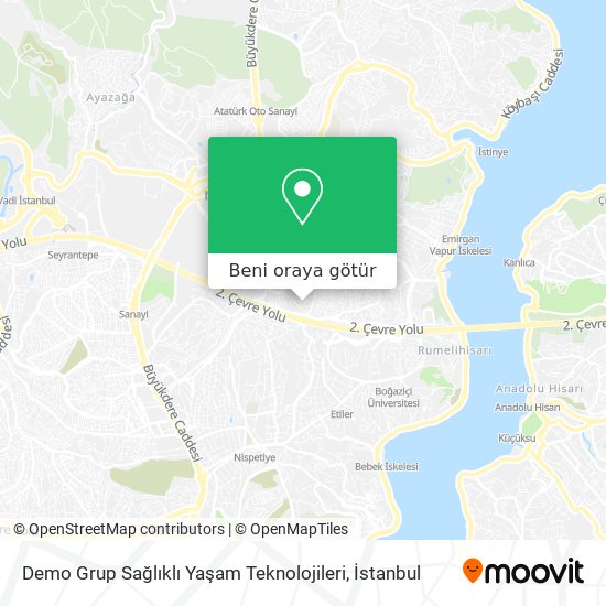 Demo Grup Sağlıklı Yaşam Teknolojileri harita