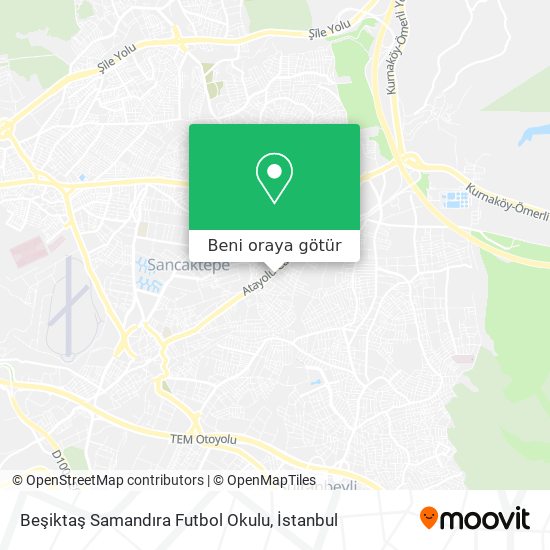 Beşiktaş Samandıra Futbol Okulu harita