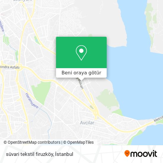 süvari tekstil firuzköy harita