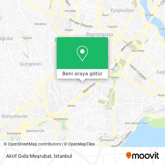 Aktif Gıda Meşrubat harita