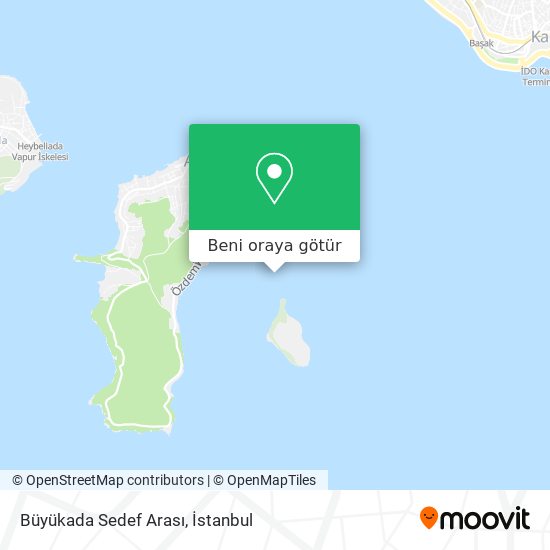 Büyükada Sedef Arası harita