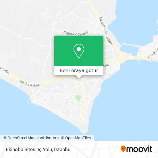 Ekinoba Sitesi İç Yolu harita