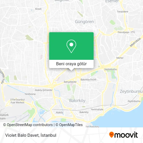 Violet Balo Davet harita