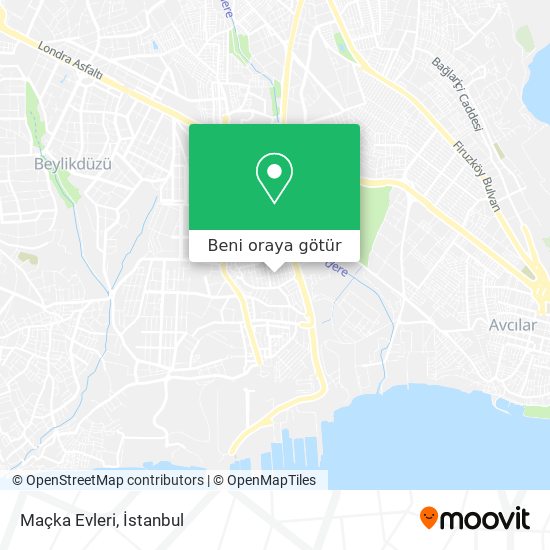 Maçka Evleri harita