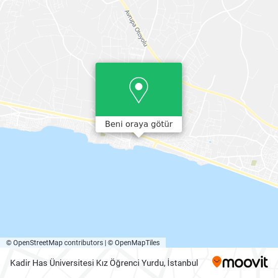 Kadir Has Üniversitesi Kız Öğrenci Yurdu harita