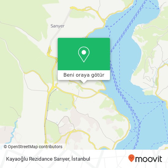 Kayaoğlu Rezidance Sarıyer harita