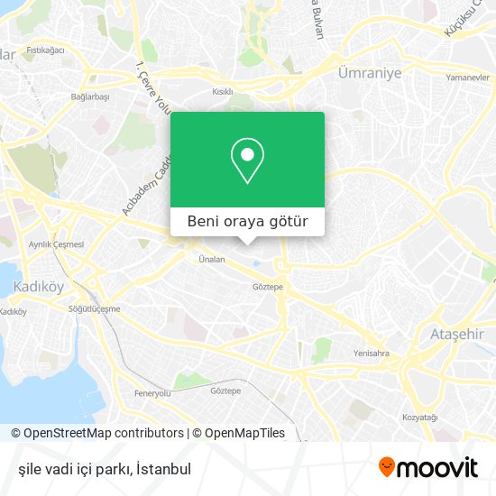 şile vadi içi parkı harita