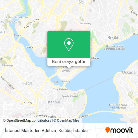 İstanbul Masterleri Atletizm Kulübü harita