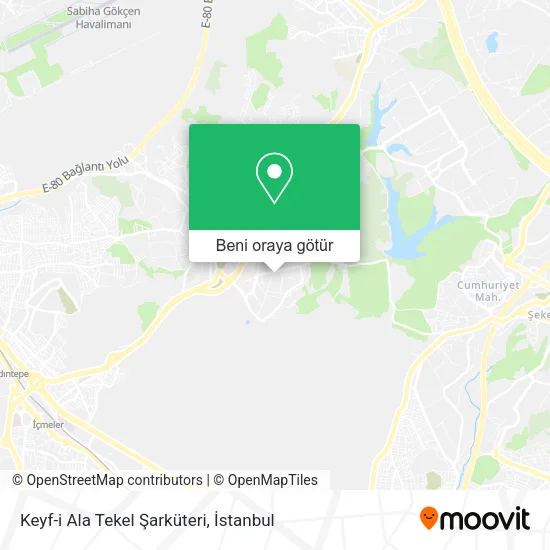 Keyf-i Ala Tekel Şarküteri harita