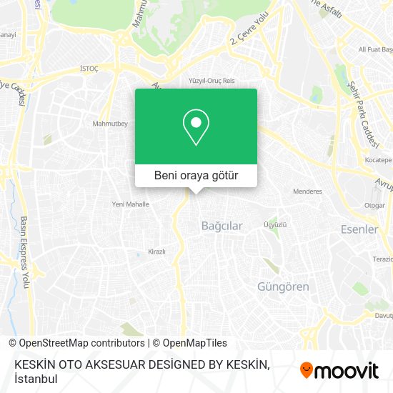 KESKİN OTO AKSESUAR DESİGNED BY KESKİN harita