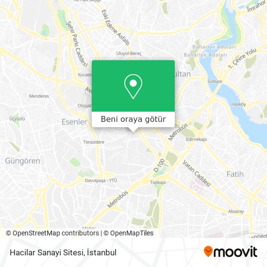 Hacilar Sanayi Sitesi harita