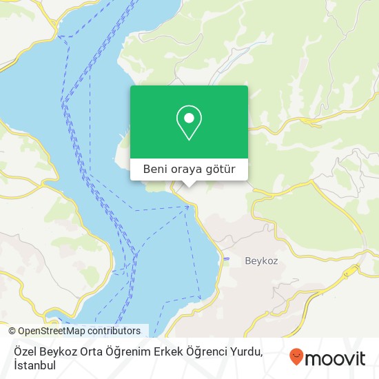 Özel Beykoz Orta Öğrenim Erkek Öğrenci Yurdu harita