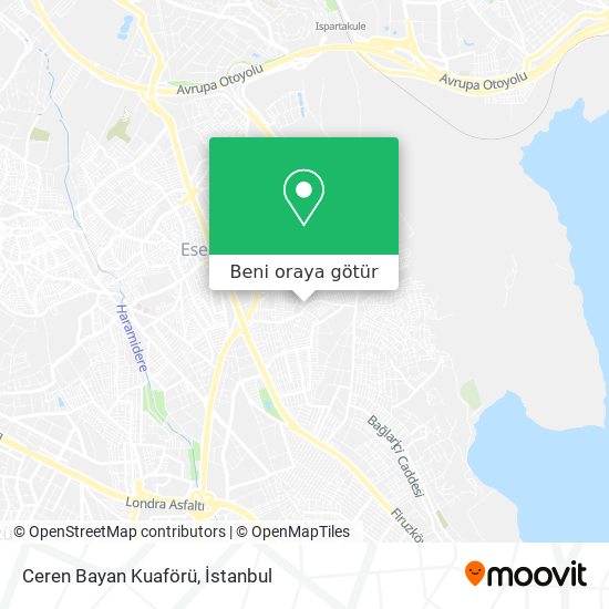 Ceren Bayan Kuaförü harita