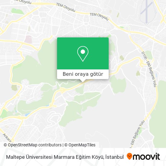 Maltepe Üniversitesi Marmara Eğitim Köyü harita