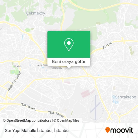 Sur Yapı Mahalle İstanbul harita