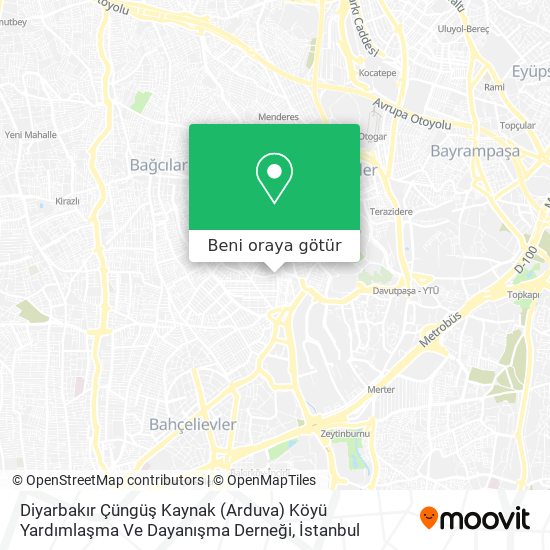 Diyarbakır Çüngüş Kaynak (Arduva) Köyü Yardımlaşma Ve Dayanışma Derneği harita