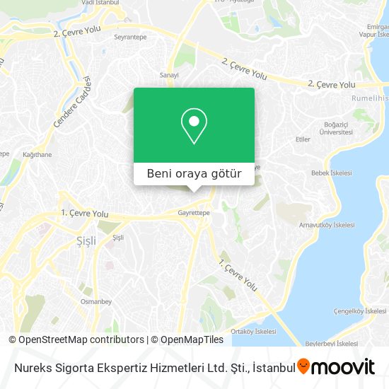Nureks Sigorta Ekspertiz Hizmetleri Ltd. Şti. harita