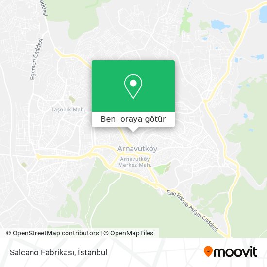 Salcano Fabrikası harita