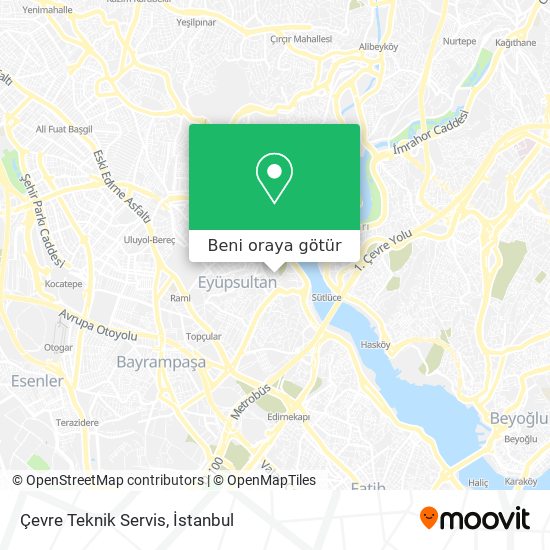Çevre Teknik Servis harita