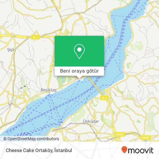 Cheese Cake Ortaköy harita