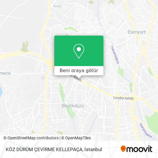 KÖZ DÜRÜM ÇEVİRME KELLEPAÇA harita