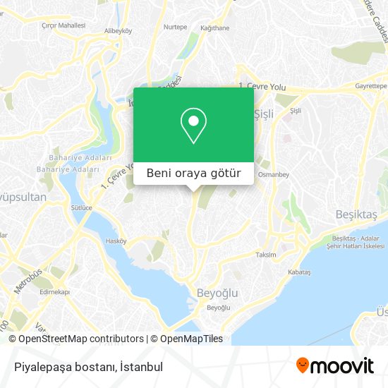 Piyalepaşa bostanı harita