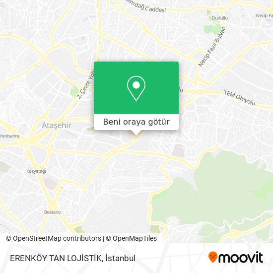 ERENKÖY TAN LOJİSTİK harita