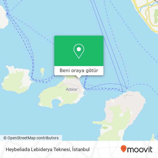 Heybeliada Lebiderya Teknesi harita