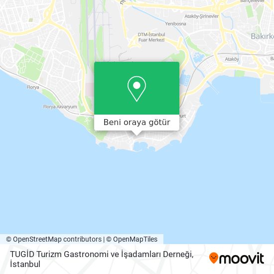 TUGİD Turizm Gastronomi ve İşadamları Derneği harita