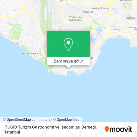 TUGİD Turizm Gastronomi ve İşadamları Derneği harita
