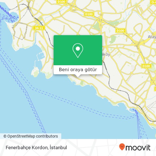 Fenerbahçe Kordon harita