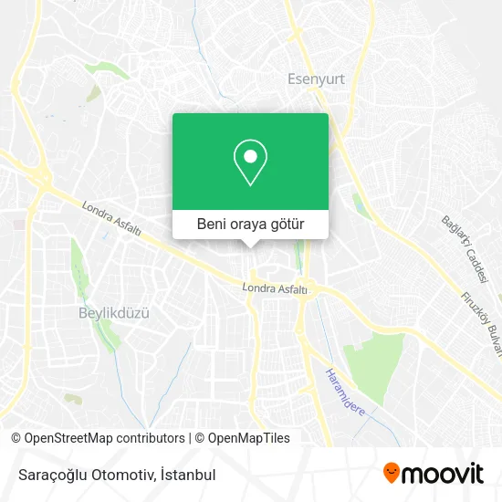 Saraçoğlu Otomotiv harita