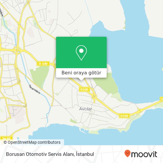 Borusan Otomotiv Servis Alanı harita