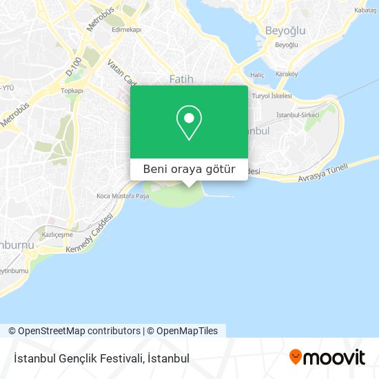 İstanbul Gençlik Festivali harita