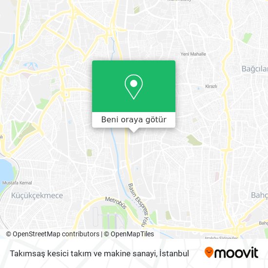 Takımsaş kesici takım ve makine sanayi harita
