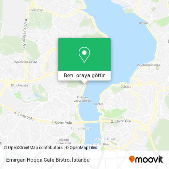 Emirgan Hoqqa Cafe Bistro harita