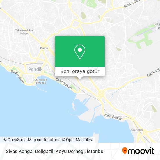Sivas Kangal Deligazili Köyü Derneği harita