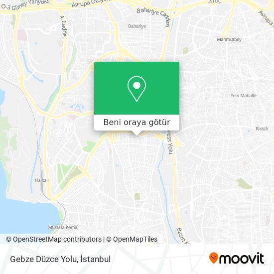 Gebze Düzce Yolu harita