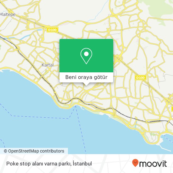 Poke stop alanı varna parkı harita