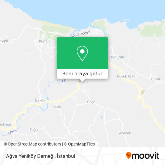 Ağva Yeniköy Derneği harita