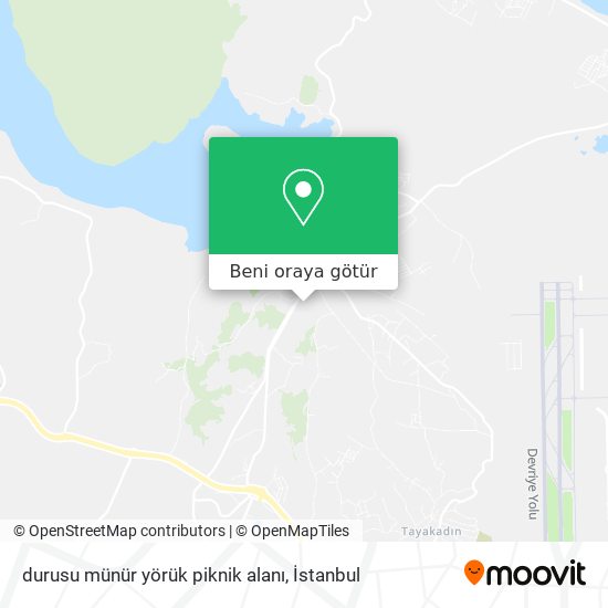 durusu münür yörük piknik alanı harita