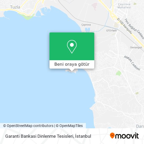 Garanti Bankasi Dinlenme Tesisleri harita