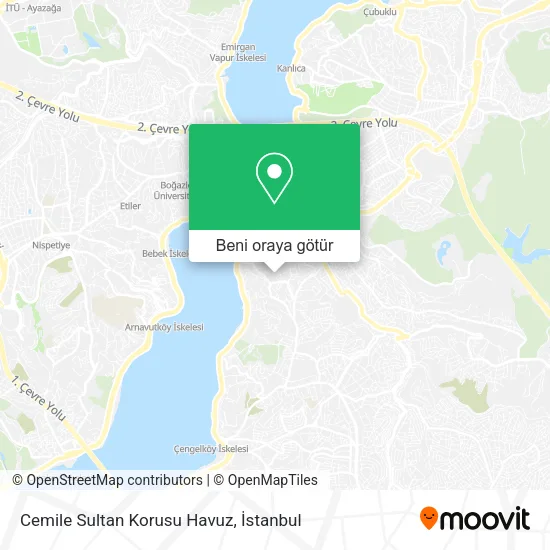 Cemile Sultan Korusu Havuz harita