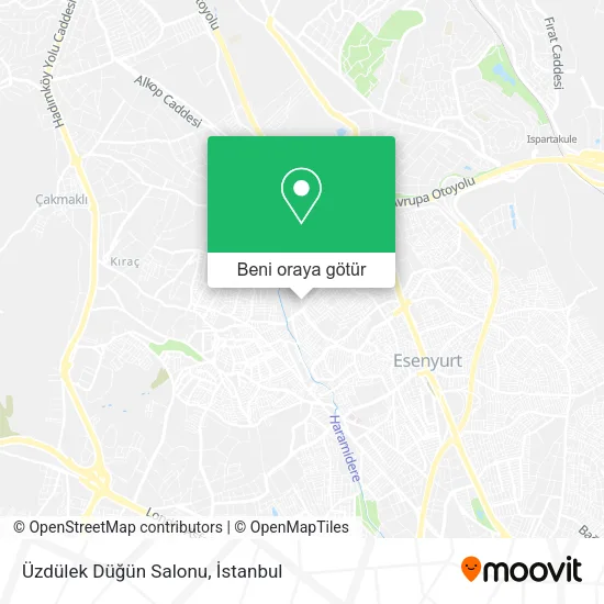 Üzdülek Düğün Salonu harita