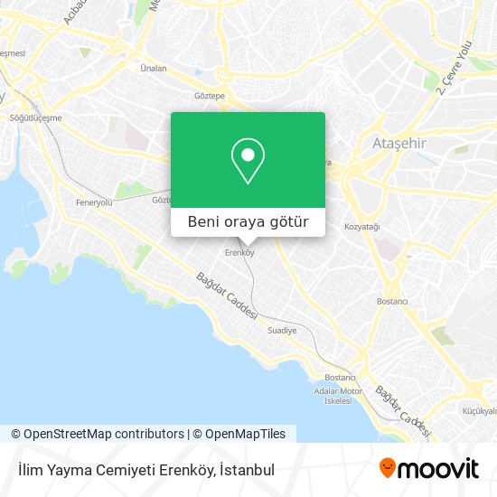 İlim Yayma Cemiyeti Erenköy harita