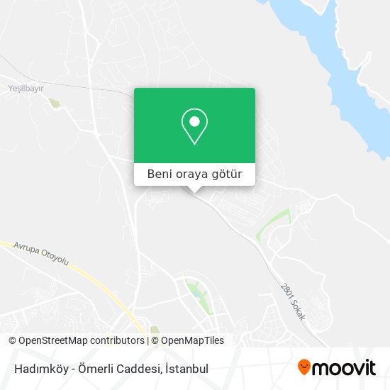 Hadımköy - Ömerli Caddesi harita