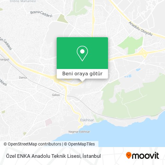 Özel ENKA Anadolu Teknik Lisesi harita