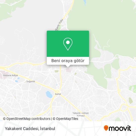 Yakakent Caddesi harita