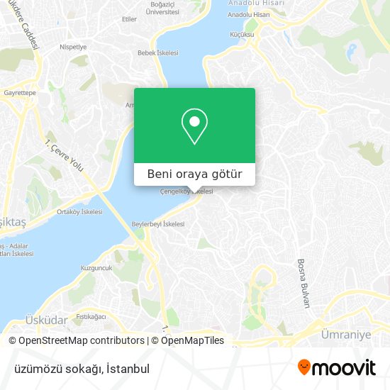 üzümözü sokağı harita