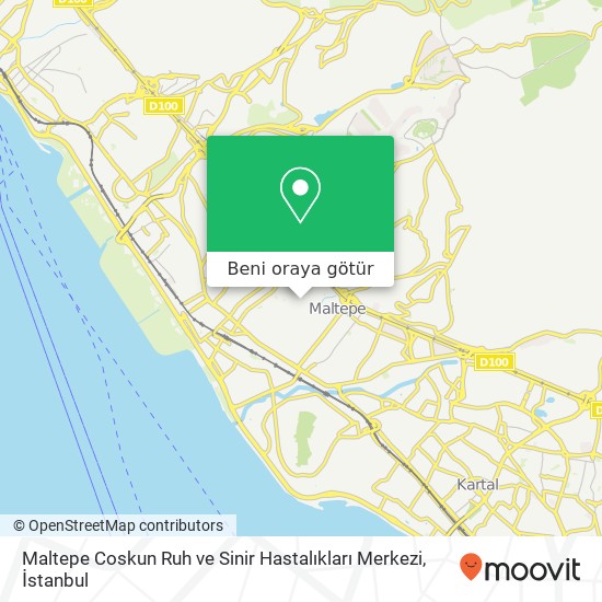 Maltepe Coskun Ruh ve Sinir Hastalıkları Merkezi harita